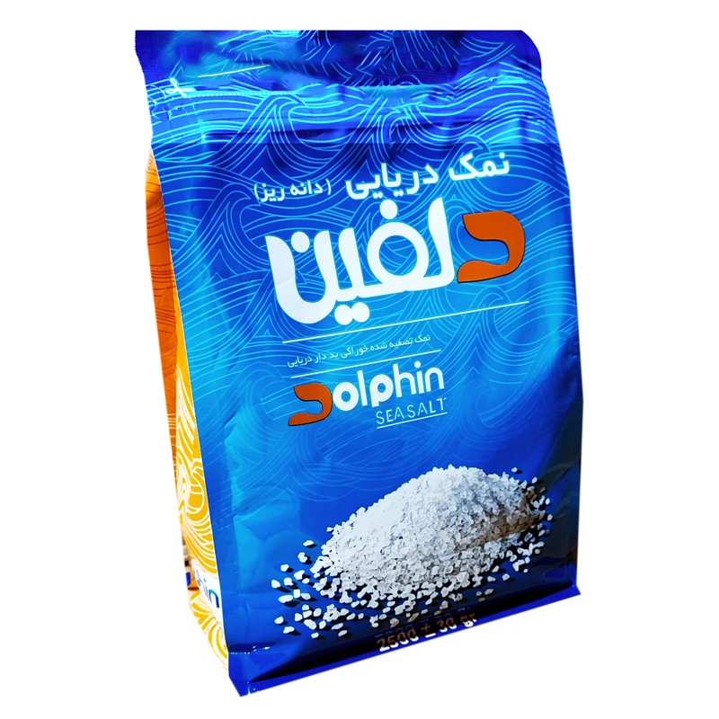 تصویر 2 از نمک دریایی دانه‌ ریز دلفین با کیفیت بالا